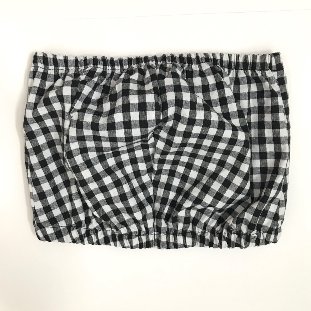 Gingham Tube Top